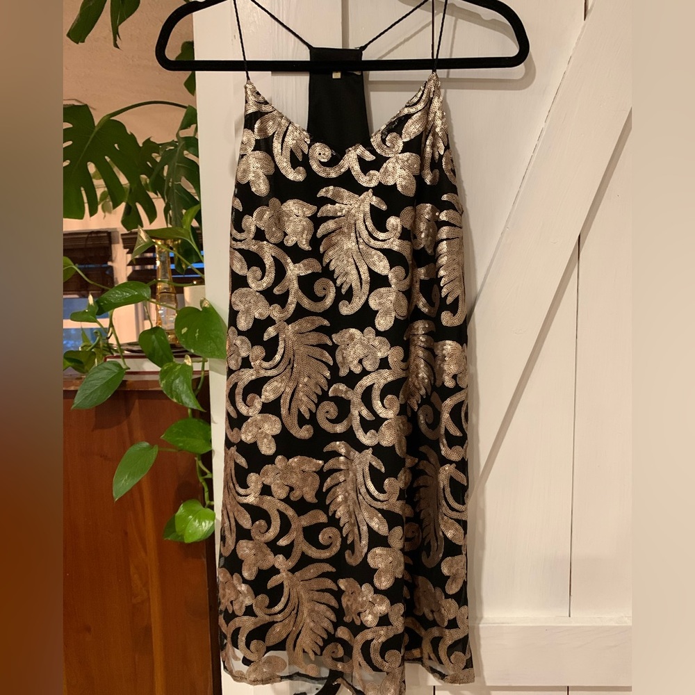 Sequin Holiday Cocktail Dress perfect for New Year’s Eve